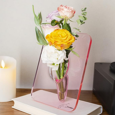 Clear Acrylic Flower Vase Rectangular