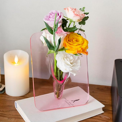 Clear Acrylic Flower Vase Rectangular